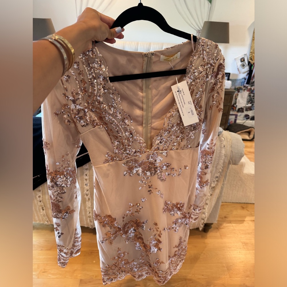 Sequin bodycon mini dress